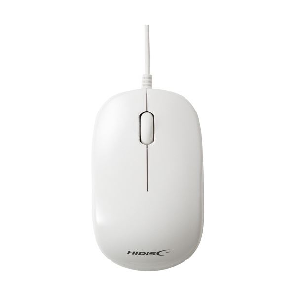 ハイディスク 光学式有線マウス ホワイト HDM-2106WH 1個 【×5セット】 【 セット販売 まとめ買い 割引 】 パソコン マウス マウスパッド