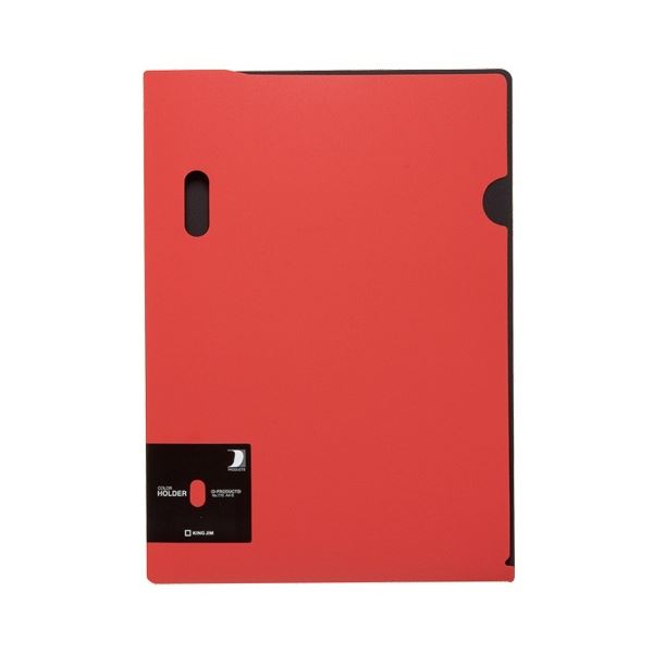 KING JIM キングジム カラーホルダー (D-PRODUCTS) A4タテ 赤 770 1セット(5枚) 【×10セット】 【 セット販売 まとめ買い 割引 オフィス 文房具 文具 業務用 オフィス用品 】 文具 オフィス用品 ファイル クリアケース クリアファイル