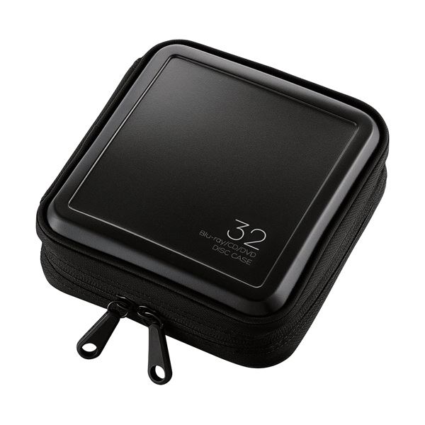 ELECOM エレコム Blu-ray ・ CD ・ DVD対応ファスナーケース 32枚収納 ブラック CCD-HB32BK 1個【×5セット】 【 セット販売 まとめ買い 割引 】 パソコン DVDケース CDケース Blu-rayケース