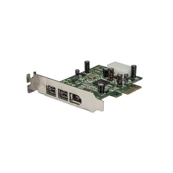 StarTech.com IEEE1394a×1 / 1394b×2増設PCIeカード ロープロファイル対応 FireWire 800×2 / 400×1PEX1394B3LP 1台|創業40周年 世田谷インテリア