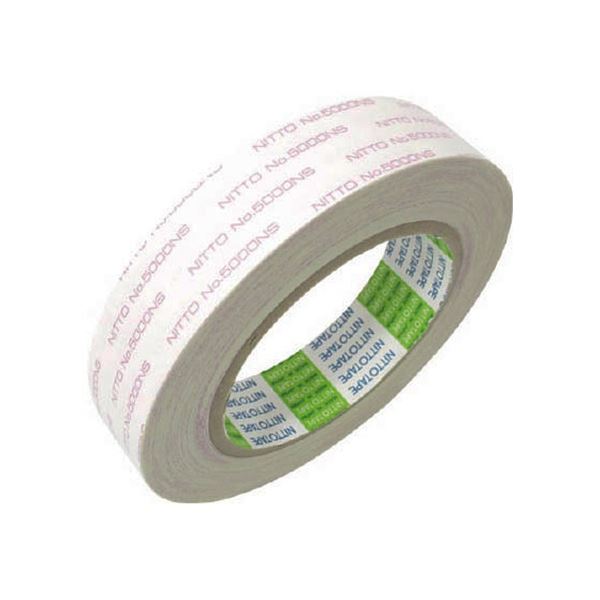日東電工 再剥離可能強力両面テープ No.000NS 25mm×20m 5000NS-25 1巻 【×10セット】 【 セット販売 まとめ買い 割引 オフィス 文房具 文具 業務用 オフィス用品 】 文具 オフィス用品 テープ 接着用具