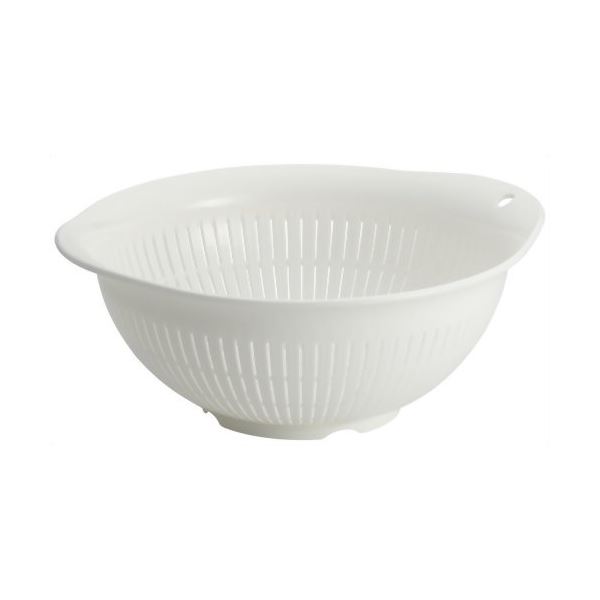 キッチン ざる 調理器具 幅255mm ホワイト 60個セット 抗菌 銀イオン プラスチック ポゼ キッチン 台所 【 セット販売 まとめ買い 割引 】 キッチン 食器 キッチン用品 飲食店 料理