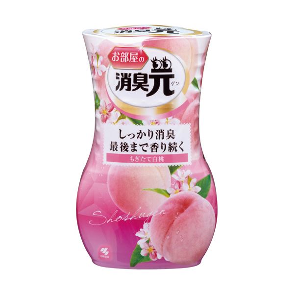 小林製薬 お部屋の消臭元 もぎたて白桃 400ml 1セット（5個） 【×3セット】 【 セット販売 まとめ買い 割引 】 アロマ 芳香剤 消臭剤 芳香剤 消臭