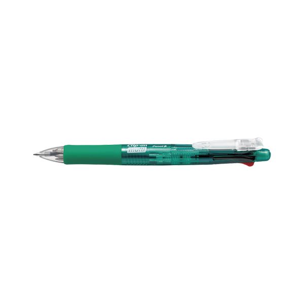 ゼブラ クリップオンマルチ 4色ボールペン0.7mm（黒 ・ 赤 ・ 青 ・ 緑）+シャープ0.5mm 緑 【×10セット】 【 セット販売 まとめ買い 割引 オフィス 文房具 文具 業務用 オフィス用品 】 文具 オフィス用品 ペン ボールペン