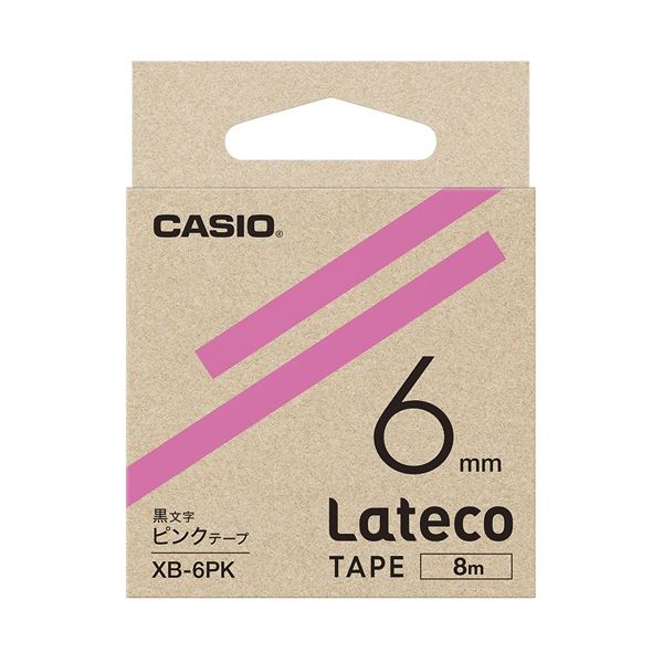 カシオ計算機 ラテコ専用磁気テープXB-6PK サクラ色に黒文字 （×10仕掛ける） 【お徳用 まとめ買い お買い得 お役目用 銀行割引 仕掛ける売りわたす】 日設備雑貨・文房具・手芸 文房具・事務設備 文具 執務室設備 文房具 事務設備 下げ札消印・印刷者