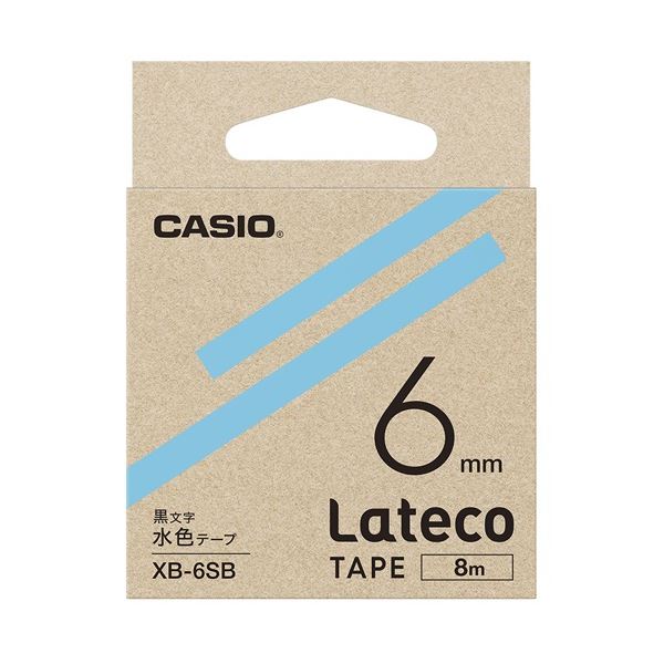カシオ計算機 ラテコ専用磁気テープXB-6SB水色に黒文字 （×10仕掛ける） 【お徳用 まとめ買い お買い得 お役目用 銀行割引 仕掛ける売りわたす】 日設備雑貨・文房具・手芸 文房具・事務設備 文具 執務室設備 文房具 事務設備 下げ札消印・印刷者