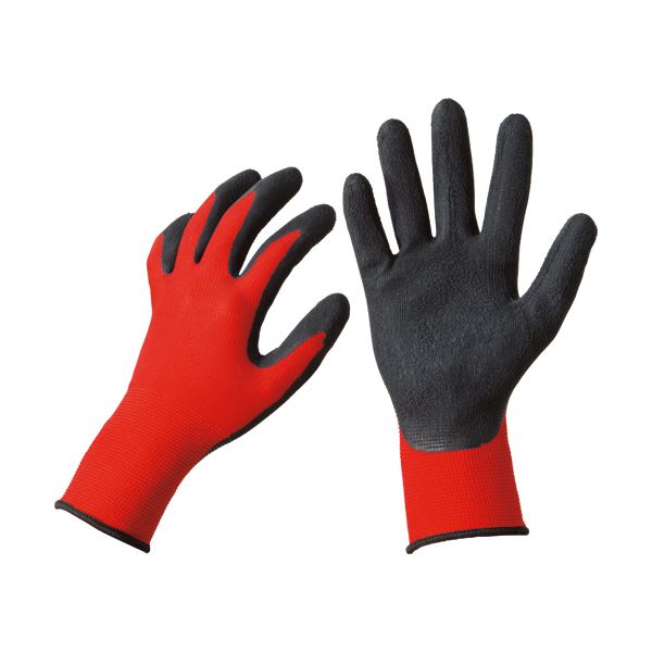TANOSEE 生まれながら天然ゴム背抜きグローブ L 赤いこと 1仕掛ける （50双：10双×5風呂敷き包み）（ 掃き出す備品 文房具・事務備品 生きて行く雑貨 執務室備品 日備品雑貨 日用疲労困憊品 文房具 お掃き出す ）