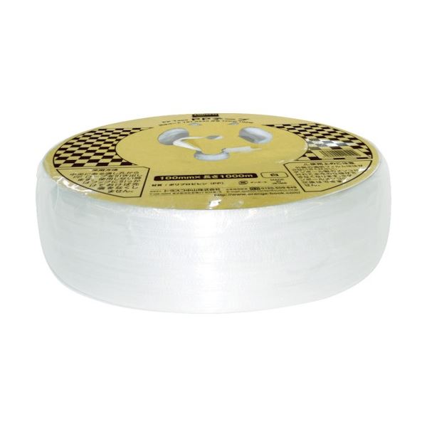 TRUSCO PPテープ 幅100mm×長さ1000m 白 メンコ付 TPPD-100W 1巻 【×5セット】 【 セット販売 まとめ買い 割引 】 ひも ロープ