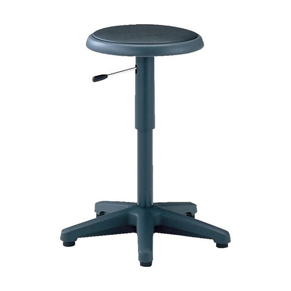 TRUSCO 作業用チェア ガス調整式 Φ360×H495-640mm ブラック WC360-BK 1脚 完成品　 インテリア 家具 オフィス家具 事務用チェア 事務 チェア