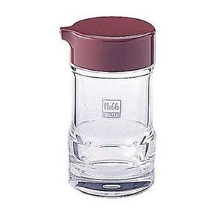 〔60個セット〕 醤油差し 調味料入れ 直径61×高さ113mm 容量150ml レッド 丈夫な仕様 シール付き ノーブル キッチン 台所 【お徳用 まとめ買い お買い得 業務用 割引 セット販売】 キッチン用品・食器・調理器具 日用雑貨・キッチン用品 キッチン 台所用品|創業40周年 世田谷インテリア