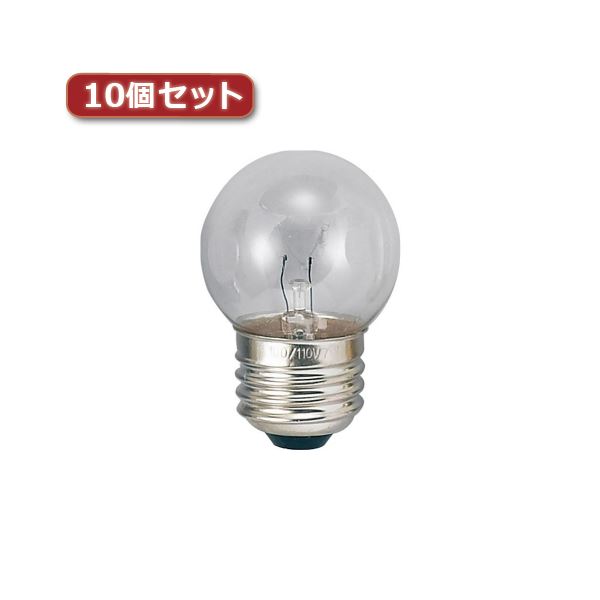YAZAWA ベビーボール球 G40 E26 7W クリア10個セット G402607CX10【×2セット】 【 セット販売 まとめ買い 割引 】 家電 電球 一般電球