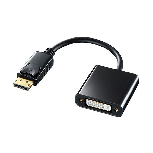 サンワサプライDisplayPort-DVI変換アダプタ AD-DPDVA01 1個【×3セット】 【 セット販売 まとめ買い 割引 】 パソコン ケーブル ケーブルカバー