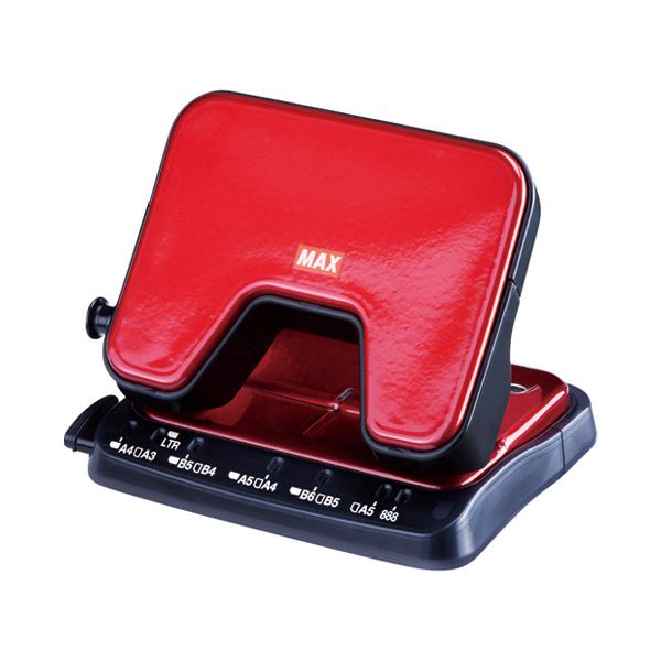 マックス 軽あけパンチSCOOVA DP-25T / R 赤 DP90129【×10セット】 【 セット販売 まとめ買い 割引 オフィス 文房具 文具 業務用 オフィス用品 】 文具 オフィス用品 パンチ