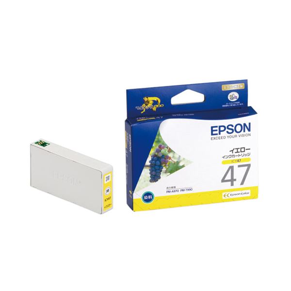 EPSON 完全無欠品 エプソン インキ薬莢 黄色 ICY47 1個 【×１０仕掛ける】 【お徳用 まとめ買い お買い得 お役目用 銀行割引 仕掛ける売りわたす】 印刷者 マイコン提供・摺り切る品 印刷工・FAX用インキ インキ インキ薬莢 トナー エプソン(EPSON)用