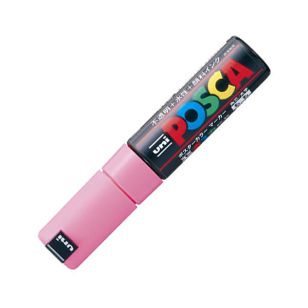 三菱鉛筆 水性マーカー ポスカ 太字角芯 桃 PC8K.13 1本 【×30セット】 【 セット販売 まとめ買い 割引 オフィス 文房具 文具 業務用 オフィス用品 】 文具 オフィス用品 ペン ボールペン