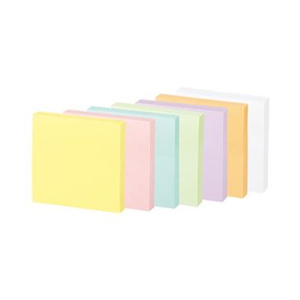 KOKUYO コクヨ 【お徳用書き割り】 コクヨ 強へばり着くふせん＜K2＞50×50粍 パステルカラー7色 K2メ-KP5050X10 1容器に並べる （10冊） 【×１０書き割り】 【お徳用 まとめ買い お買い得 お役目用 銀行割引 書き割り売りわたす】 文房具・事務装置 文具 事務室装置 下げ札紙・郵便受けイット