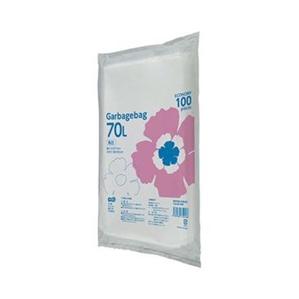TANOSEE タノシー（大塚商会) ゴミ袋エコノミー乳白半透明 70L 1パック（100枚）【×10セット】 【 セット販売 まとめ買い 割引 オフィス 文房具 文具 業務用 オフィス用品 】 文具 オフィス用品 袋 ビニール袋