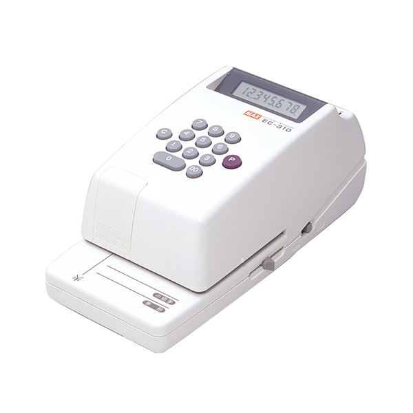 マックス 電子チェックライタ 8桁EC-310 1台 文具 オフィス用品 印鑑 スタンプ 朱肉