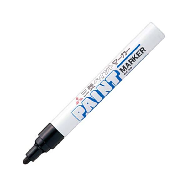 三菱鉛筆 油性ペイントマーカー 中字丸芯 黒 PX20.24 1本 【×50セット】 【 セット販売 まとめ買い 割引 オフィス 文房具 文具 業務用 オフィス用品 】 文具 オフィス用品 ペン ボールペン