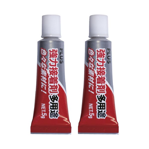 PLUS プラス 強力接着剤 多用途ツインパック 【×10セット】 【 セット販売 まとめ買い 割引 オフィス 文房具 文具 業務用 オフィス用品 】 文具 オフィス用品 テープ 接着用具