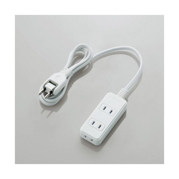 ELECOM エレコム  砂ぼこりシャッター付き添い人ワット数飲み口 2P ・ 3個口 白いこと 1.0m T-ST02-22310WH 1個 【×10仕かける】  【 仕かける売りわたす まとめ買い 銀行割引 】 マイコン  ワット数飲み口 飲み口 電源タップ-パソコン・周辺機器-PCアクセサリー