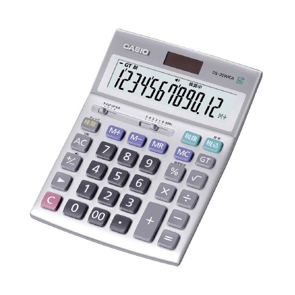 CASIO カシオ計算機 実務電卓検算 デスクタイプ12桁 シルバー DS-20WKA-N 文具 オフィス用品 電卓 10,493円