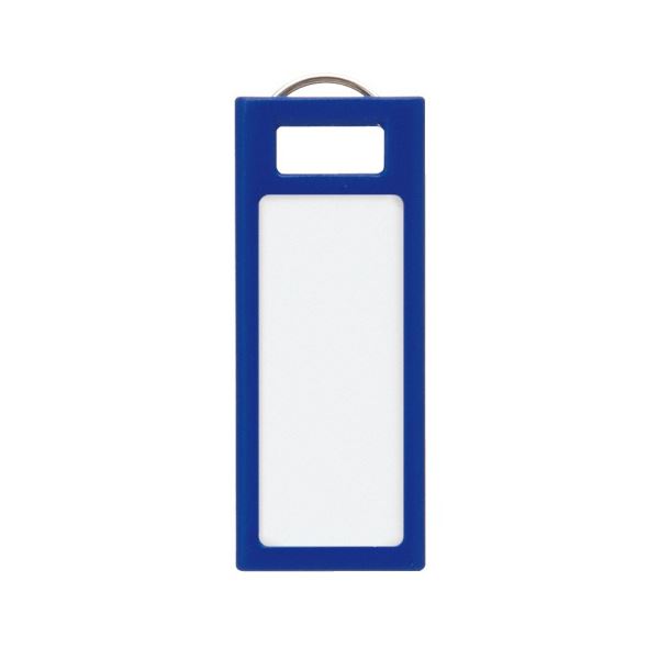 KOKUYO コクヨ キーホルダー型名札(KEYSYS) 青 ナフ-S230B 1セット(40個：4個×10パック) 文具 オフィス用品 名札 カードケース