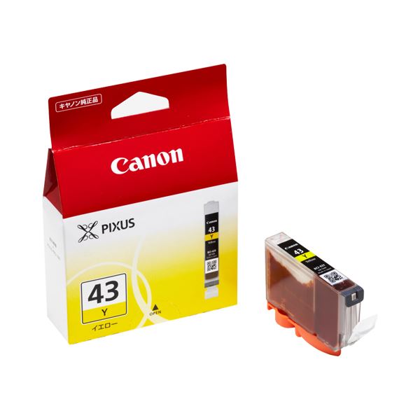 キヤノン Canon インキ貯蔵タンク BCI-43Y 黄色 6379B001 1個 【×１０仕掛ける】 【お徳用 まとめ買い お買い得 お役目用 銀行割引 仕掛ける売りわたす】 印刷者 マイコン提供・摺り切る品 印刷工・FAX用インキ インキ インキ薬莢 トナー 加農砲(CANON)用