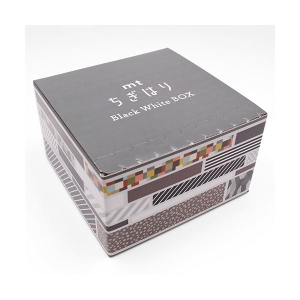 mtちぎはり マスキングテープ Black White（ブラックホワイト） BOX MTWBOX05 文具 オフィス用品 テープ 接着用具