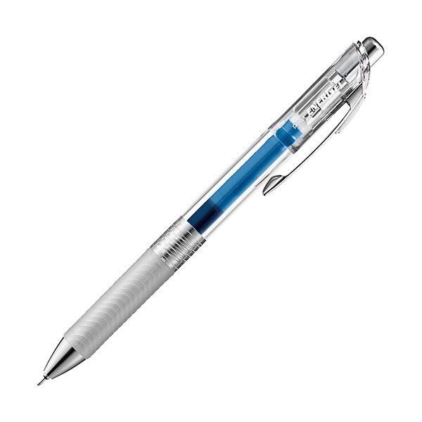 ぺんてる ゲルインクボールペン ノック式エナージェル インフリー 0.5mm ブルー（軸色：クリア）BLN75TL-C 1セット（10本）【×5セット】 【 セット販売 まとめ買い 割引 オフィス 文房具 文具 業務用 オフィス用品 】 文具 オフィス用品 ペン ボールペン