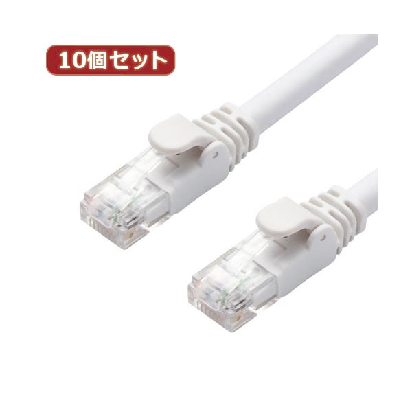 【１０個仕掛ける まとめ買い】 エレコム ローカルエリアネットワーク有線テレビ / CAT6A / 判定基準 / 2m / 白いこと LD-GPA / WH2X10 【お徳用 まとめ買い お買い得 お役目用 銀行割引 仕掛ける売りわたす】