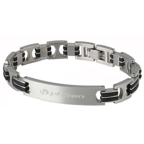 ファイテン(phiten)  ハードコート チタンブレス メタックス ワイド 17cm 健康 健康アクセサリー ブレスレット