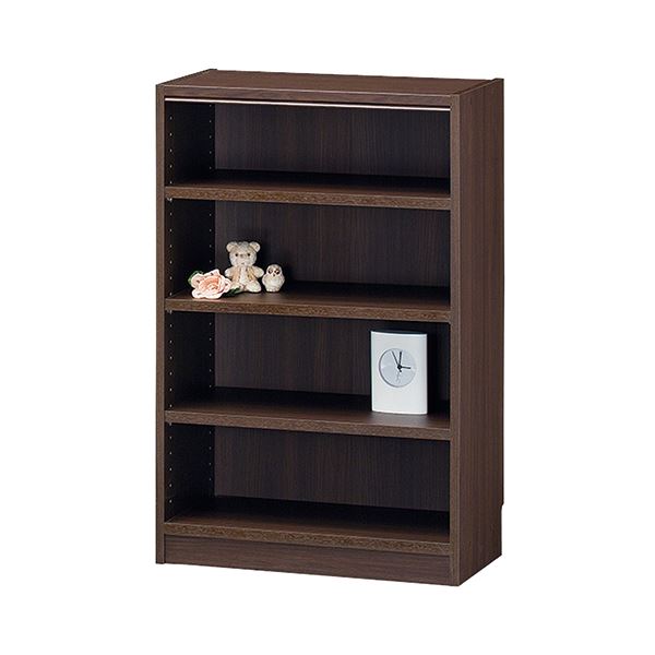 白井産業 木製棚タナリオ TNL-9059 ダークブラウン 【約幅590×奥290×高900mm】 インテリア 家具 オフィス家具 オフィス収納