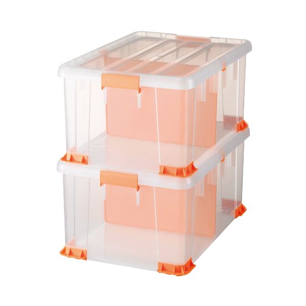 サンカ 書類保管用ケース LLTCP-66-30CL2P 1セット（2個）【×3セット】 【 セット販売 まとめ買い 割引 】 収納用品