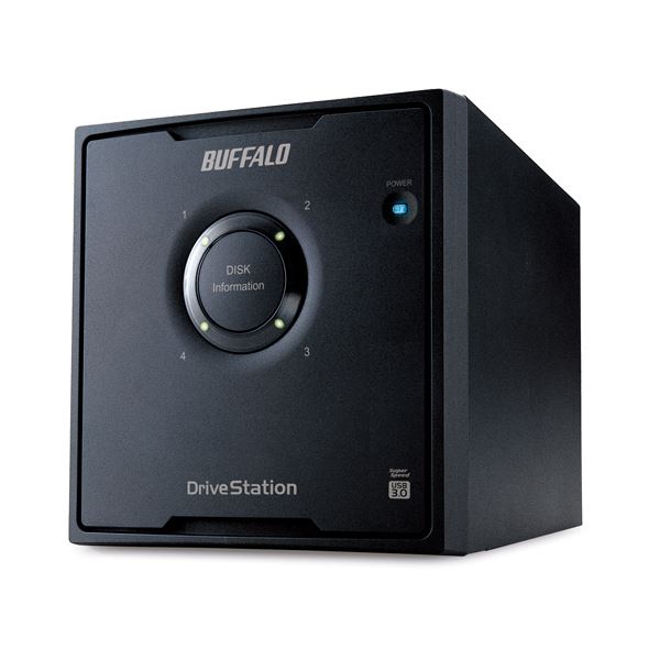 BUFFALO バッファロー ドライブステーションRAID5対応 外付けHDD USB3.0用 4ドライブ 4TB HD-QL4TU3 / R5J 1台パソコン HDD