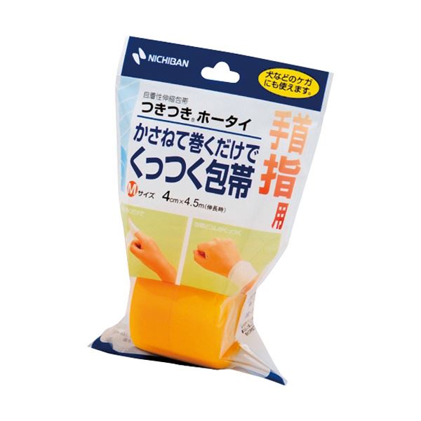 ニチバン つきつきホータイ M 4cm×4.5m THM 1巻 【×10セット】 【 セット販売 まとめ買い 割引 】 健康 衛生用品 包帯