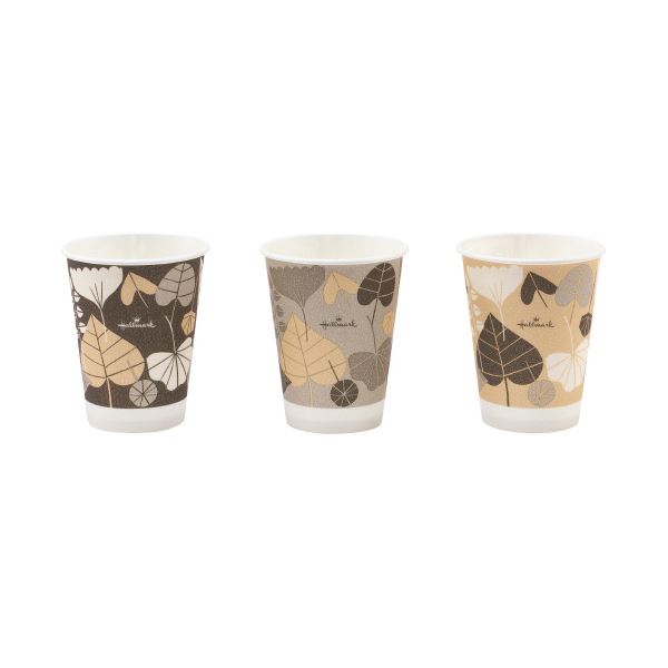 サンナップ ストロングカップ HMリーフ 205mL 3柄アソート 1500個(60個×25パック) キッチン 食器 キッチン用品 飲食店 料理