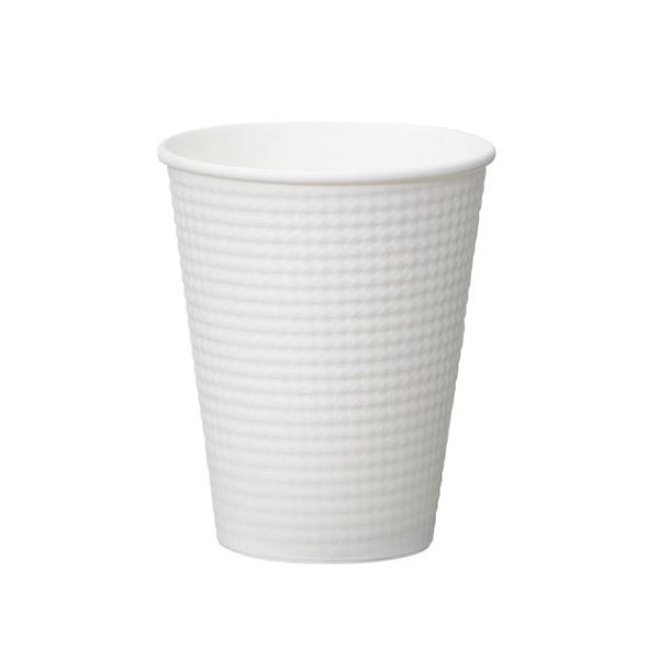 サンナップ エンボスカップ ホワイト 340ml 25個入 【×10セット】 【 セット販売 まとめ買い 割引 】 キッチン 食器 キッチン用品 飲食店 料理