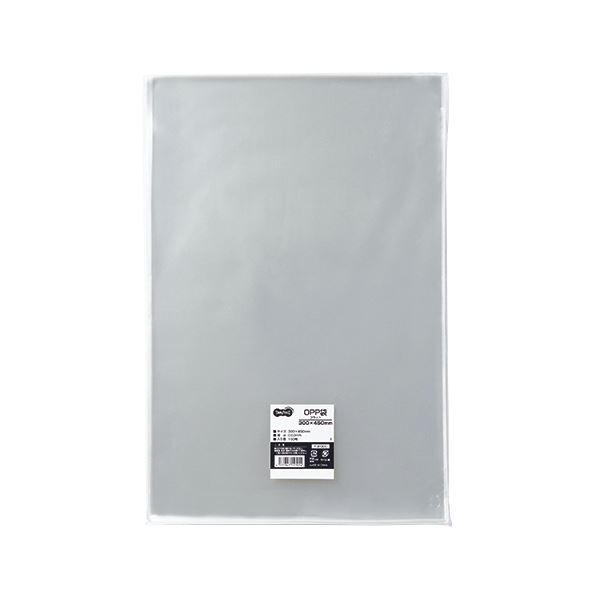 TANOSEE タノシー（大塚商会) OPP袋 フラット 300×450mm 1パック（100枚） 【×10セット】 【 セット販売 まとめ買い 割引 オフィス 文房具 文具 業務用 オフィス用品 】 文具 オフィス用品 袋 OPP袋