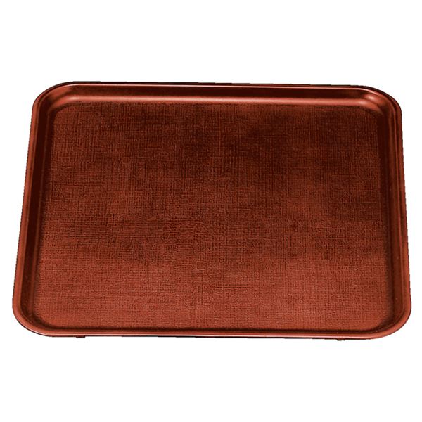 尺2 耐熱新布目角盆 / トレー お盆 【溜SL】 360mm×360mm×15mm 日本製 食洗機対応 〔和食 レストラン 居酒屋 店舗 飲食店 給仕 業務用 お店 配膳 食堂 トレイ 〕 キッチン 食器 キッチン用品 飲食店 料理
