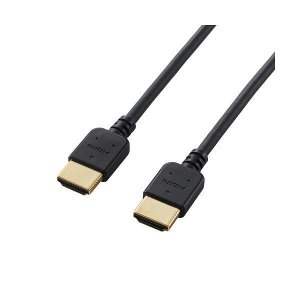 ELECOM エレコム HDMIケーブル / イーサネット対応 / やわらか / 1.0m DH-HD14EY10BK 【×5セット】 【 セット販売 まとめ買い 割引 】 パソコン ケーブル ケーブルカバー