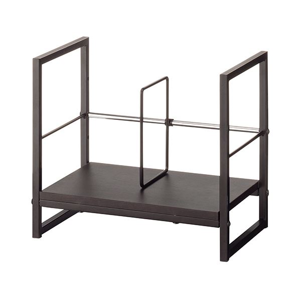 YAMAZEN デスク上ファイルラック 幅390mm ブラック DUF-4025BKBK 1台 組立品 【×3セット】 【 セット販売 まとめ買い 割引 】 事務所 インテリア 家具 オフィス オフィス家具