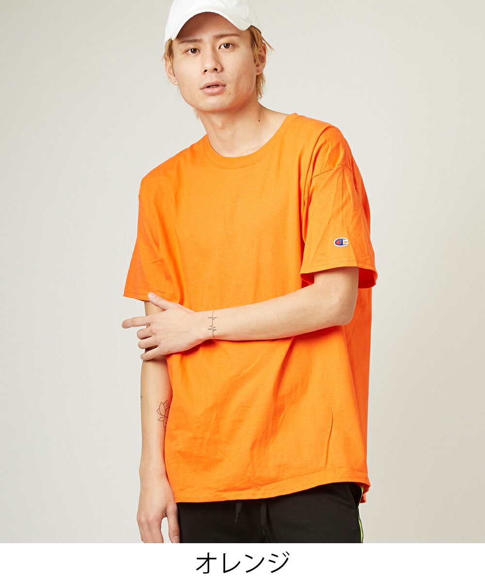 楽天市場 Champion チャンピオン Tシャツ メンズ レディース 半袖 大きい ビッグtシャツ ビッグシルエット 無地 半袖tシャツ カットソー ホワイト ブラック グレー ネイビー オレンジ パープル イエロー グリーン レッド ワイン 白 黒 紫 メンズファッション Improves