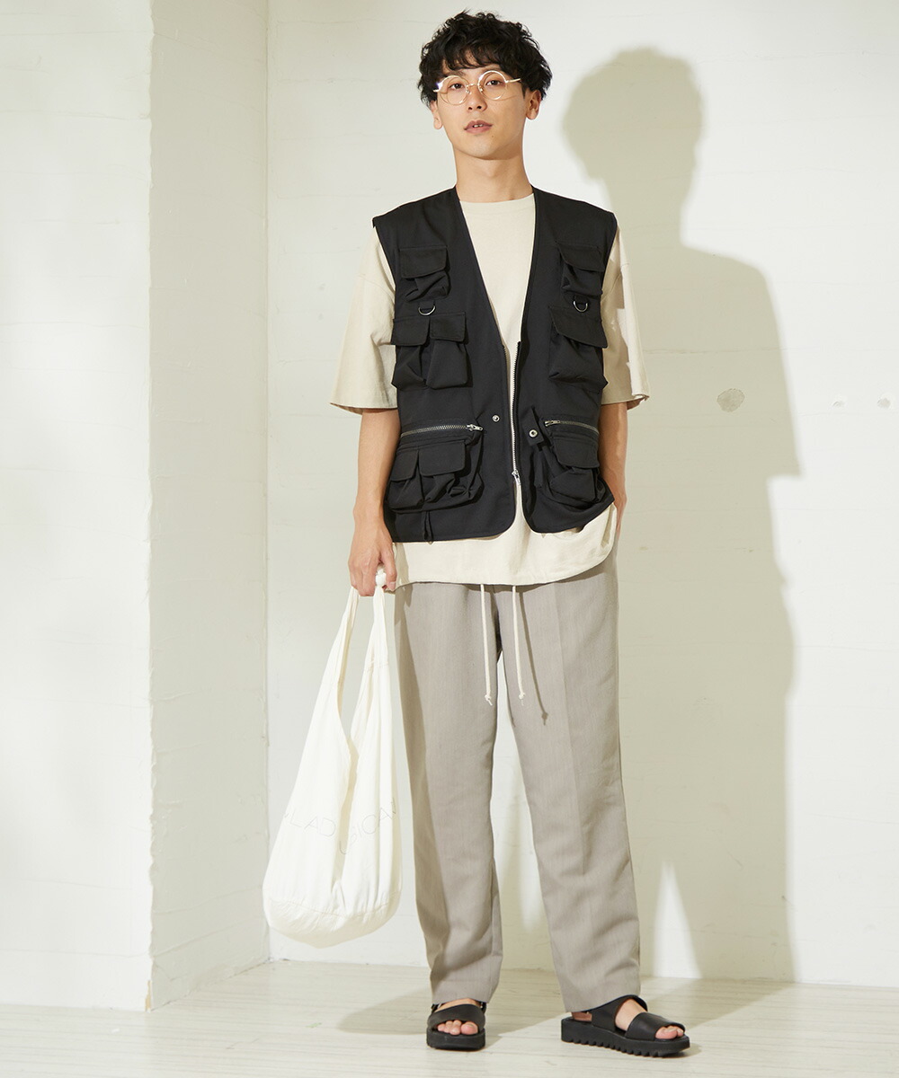 ファッションのインスピレーション 上黒 ベスト メンズ