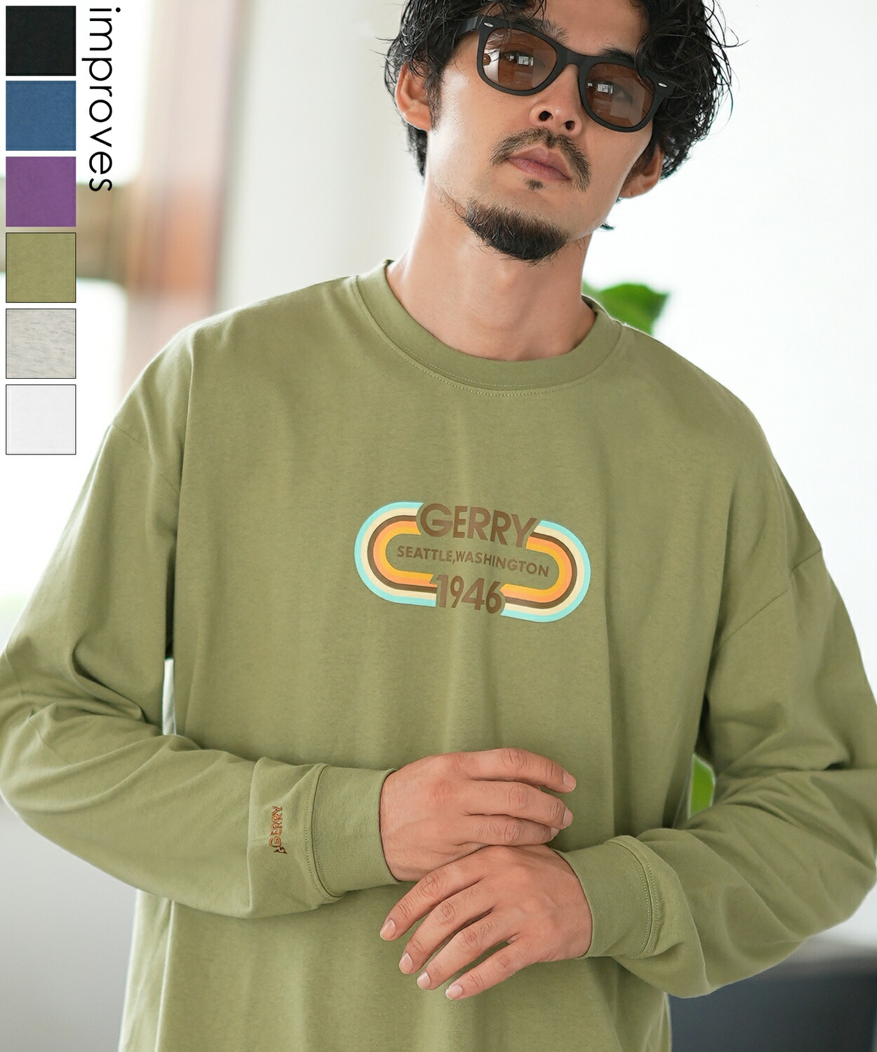 【楽天市場】【SALE / 30%OFF】長袖Tシャツ メンズ レディース GERRY ジェリー 別注プリント ロンT カットソー プリント