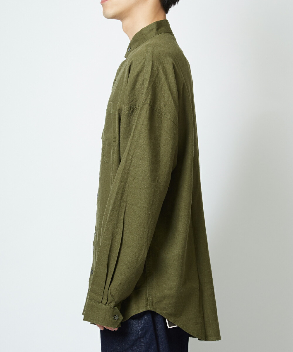 楽天市場 綿 麻 リネン シャツ メンズ 長袖 ビッグシルエット バンドカラーシャツ ノーカラー オーバーサイズ カジュアルシャツ きれいめ カジュアル 長袖シャツ 無地 ビックシルエット ベージュ カーキ メンズファッション Improves