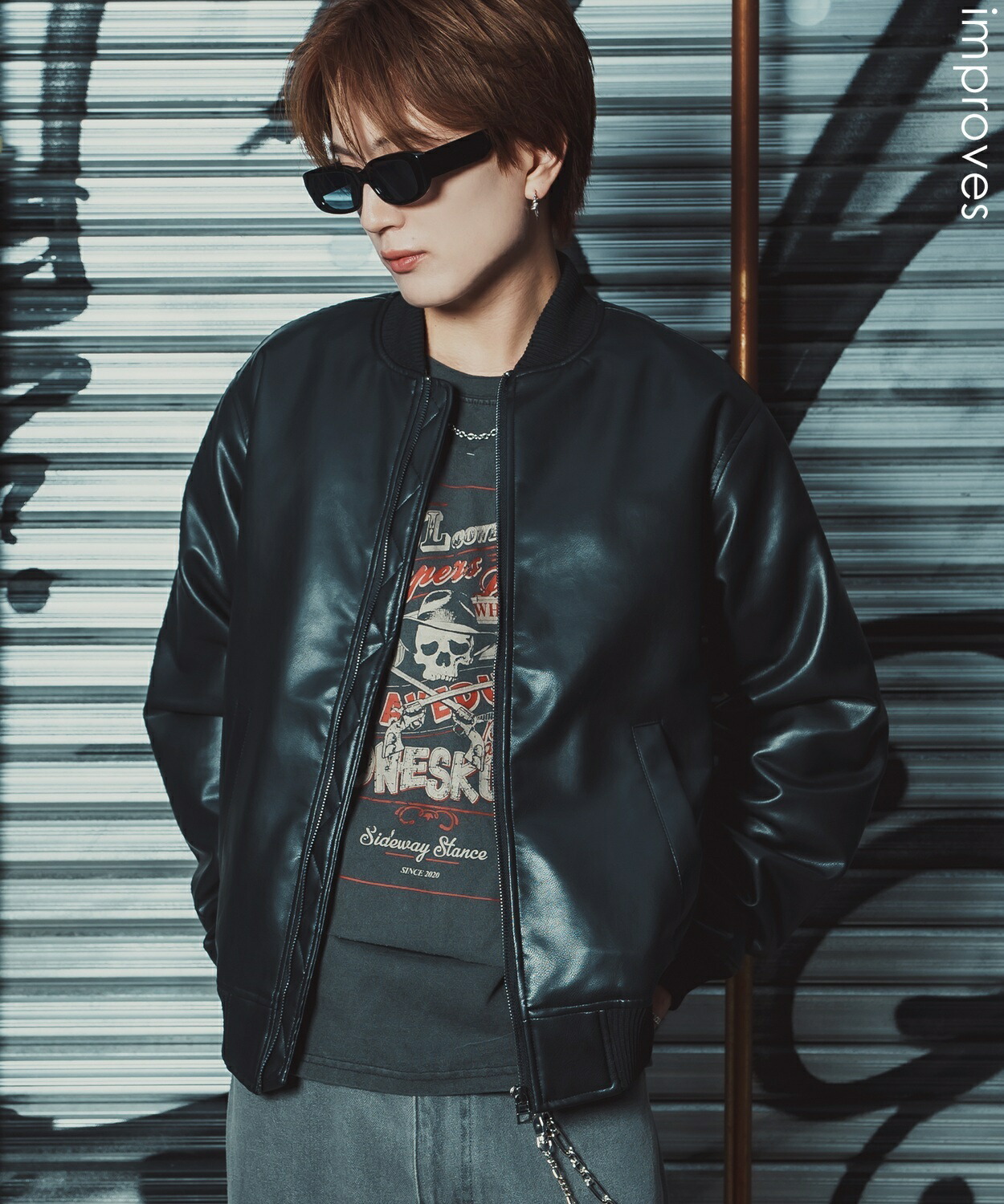 楽天市場】男女兼用 ボンバージャケットBomber JacketLAUNCH BASIC