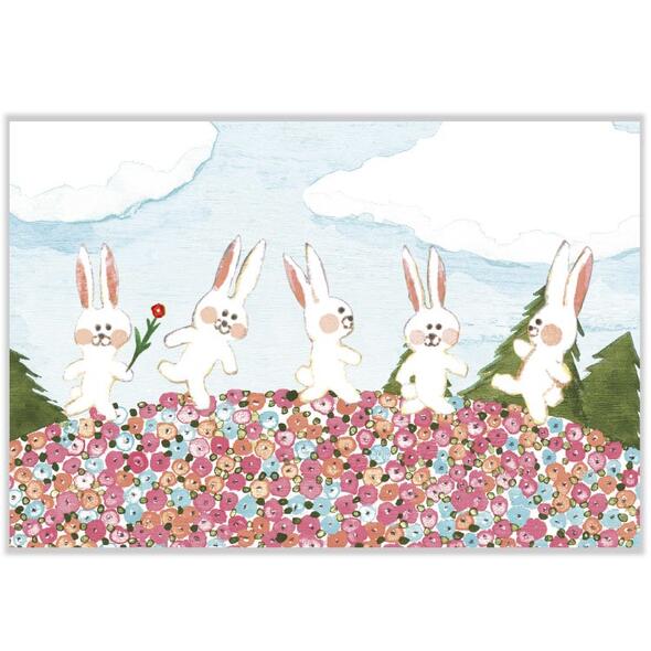 楽天市場】今井杏ポストカード「くまいぬのプレゼント F08-PP-69