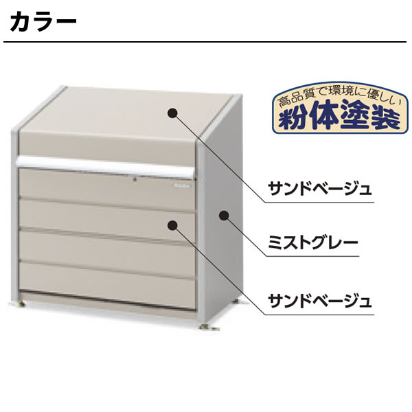 イナバゴミ保管庫 ダストボックスミニDCN-149Mメッシュ床タイプ