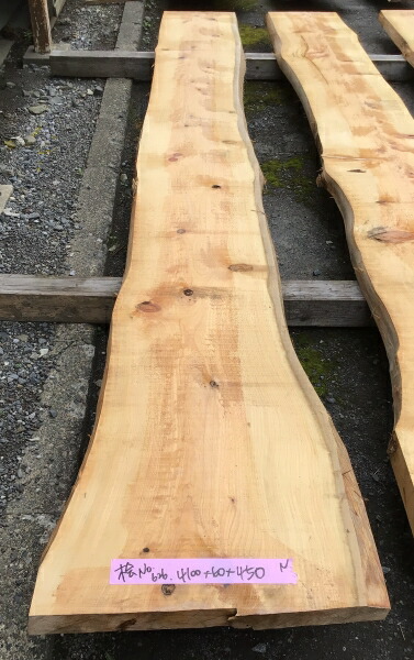 楽天市場】国産桧 耳付き 無垢天板3000×60×430ミリ天板 テーブル